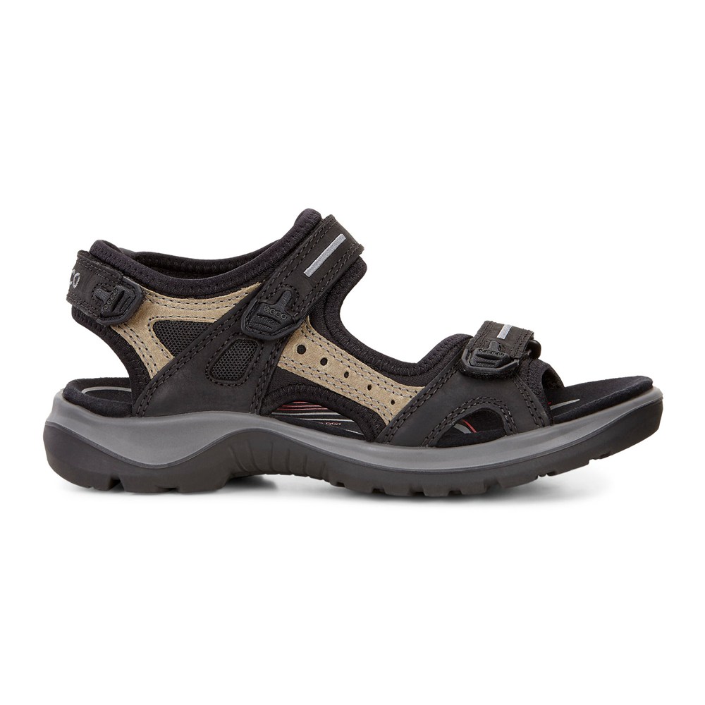 ECCO Womens Sandals Black - Yucatan - TRP-107943